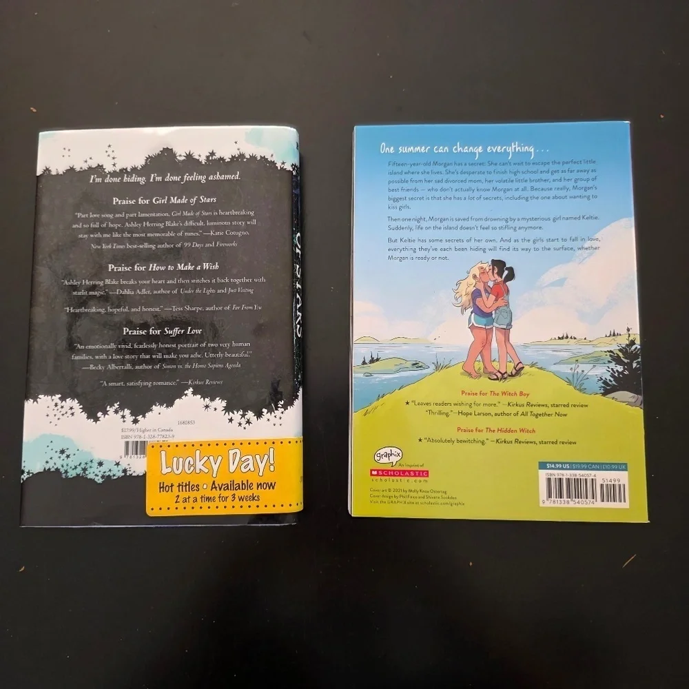 Lot of 2 Young Adult Books - Girl Made of Stars / The Girl from the Sea
